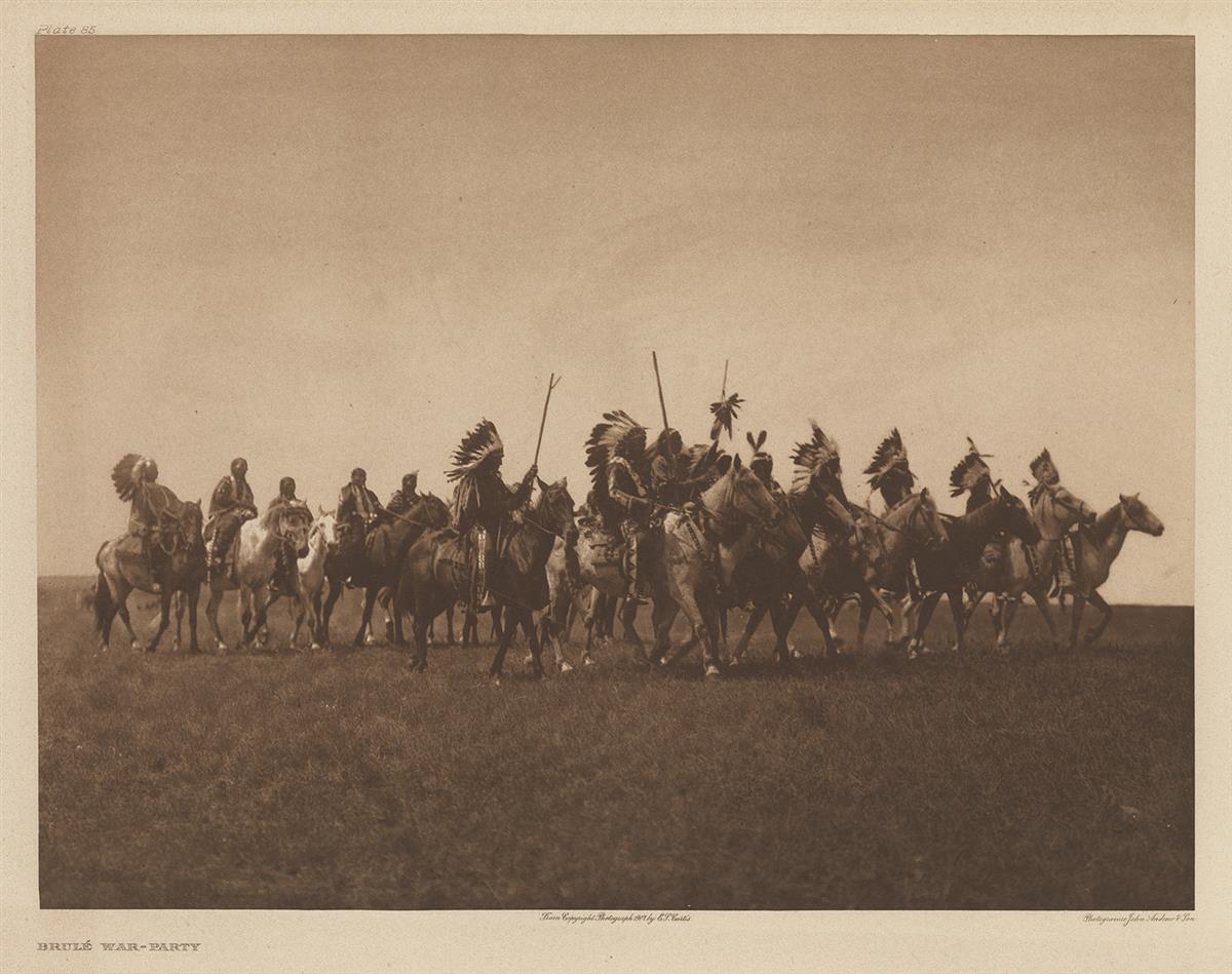 EDWARD S. CURTIS (1868-1952) Group of 4 large-format photogravures from The North American Indian, Portfolios III and IV.